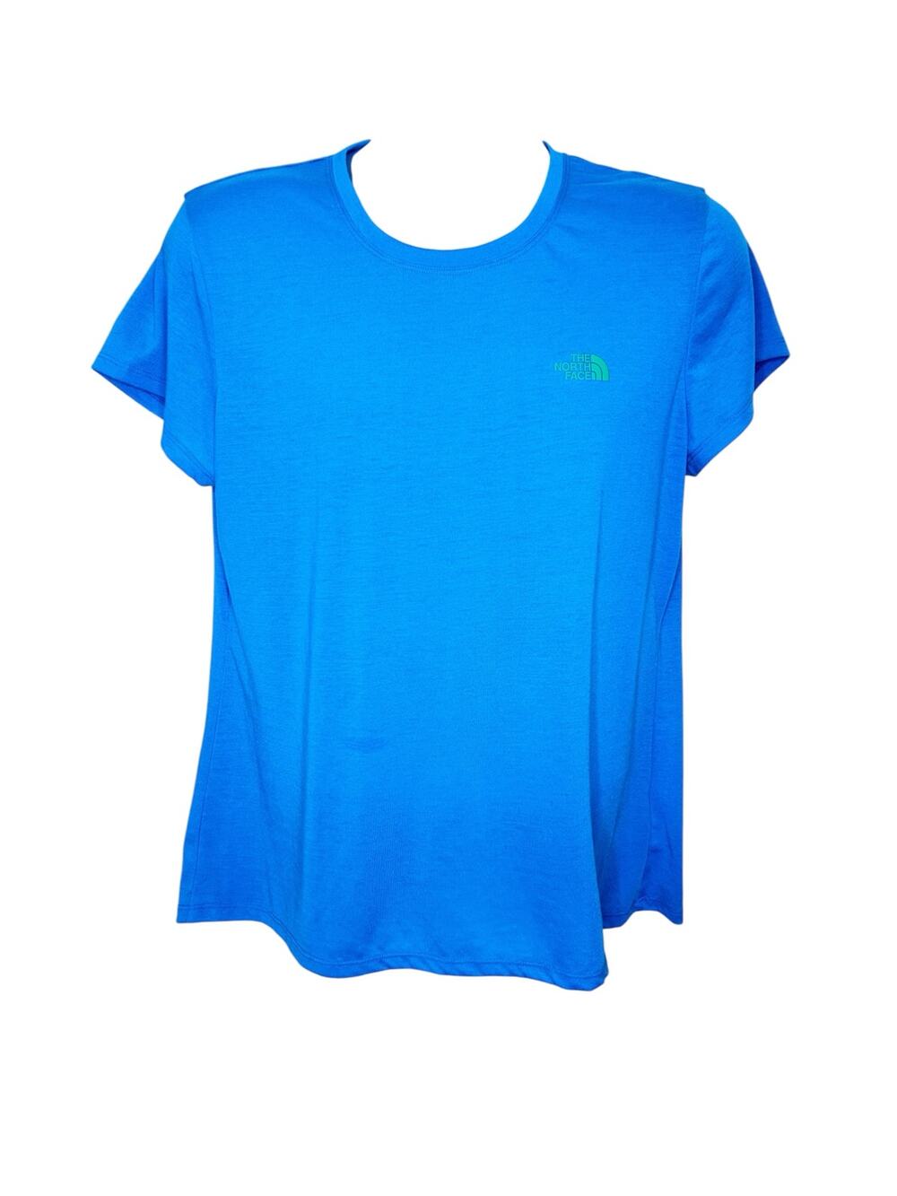 North Face Teal VaporWick T-Shirt Wmns XL Athletic Running Hiking Tee